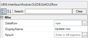 EditOLERow Arguments