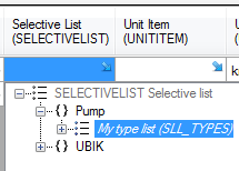 Assign a selective list