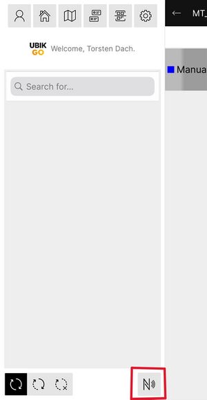 Scanning for NFC tag