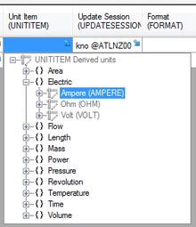 Set a unit item