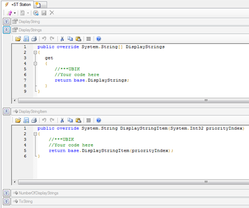 DisplayStrings and DisplayStringItem method