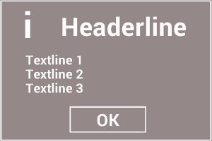 Important information popup